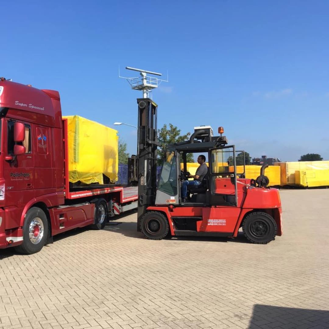 Transport grote ladie generatoren