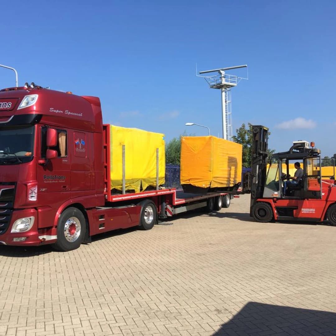 Bezorging zware machines in Europa